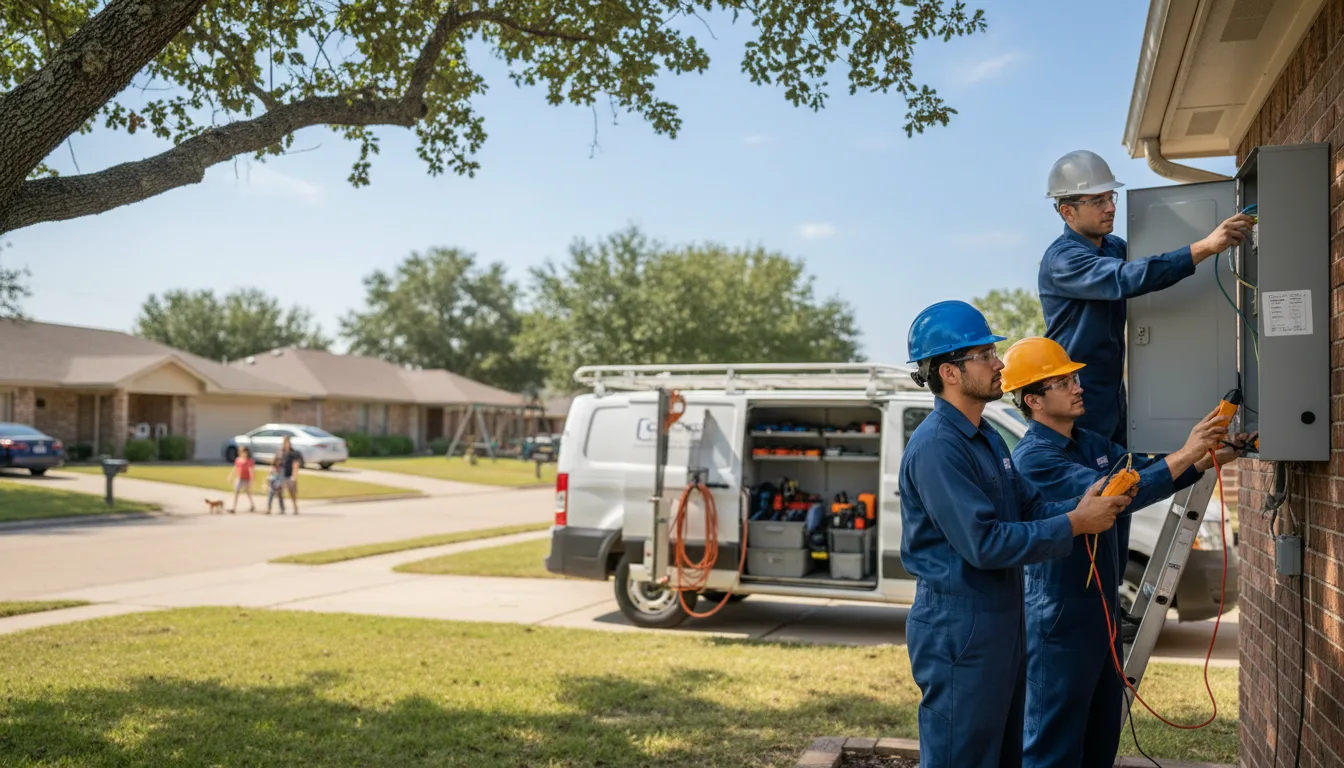 Certified electrician providing emergency electrical services in Tad, WV